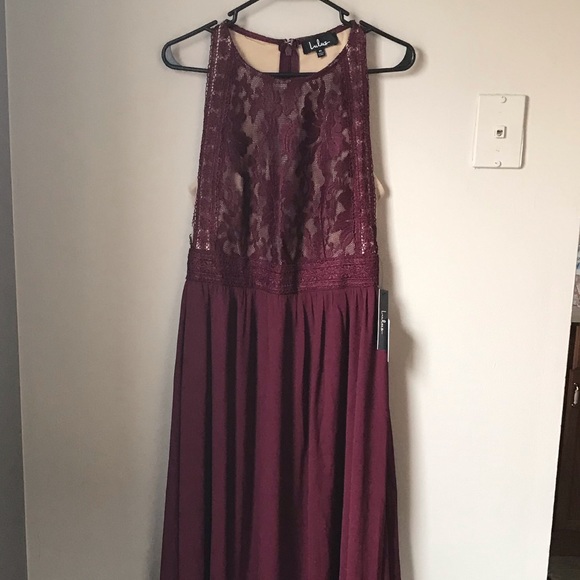 Lulus Forever & Always Burgundy Lace Maxi Dress - Picture 2 of 5